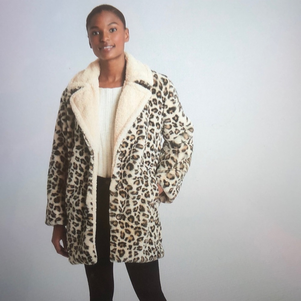 Cheetah print coat